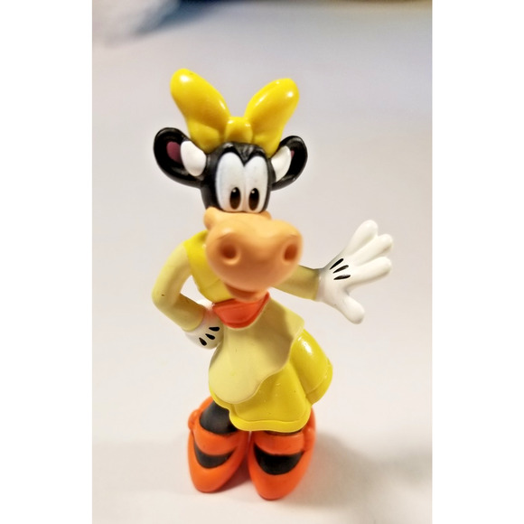 Disney Clarabelle Cow PVC 2 3/4” Figure Figurine PVC Toy Disney Junior Just Play - Picture 1 of 4